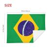 Brazil Flag Baby Blanket 30 X 40 in Ultra Soft Toddler Quilt Infant Nursing Blanket Kids Bed Blankets view 4