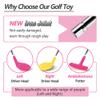 iPlay, iLearn Girls Pink Golf Toys Set W/Left & Right Club Head, Kids Outdoor Sport Toy Age 3-5, Toddler Indoor Golf Ball Game, Child Active Exercise Yard Play Birthday Gifts for 4 6 7 8 Year Olds Boy view 2