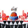 Basketball Cake Topper Happy Birthday Basketball Themed Cake Decoration for Men Sport Boys Birthday Party Sports Event Party Supplies view 3