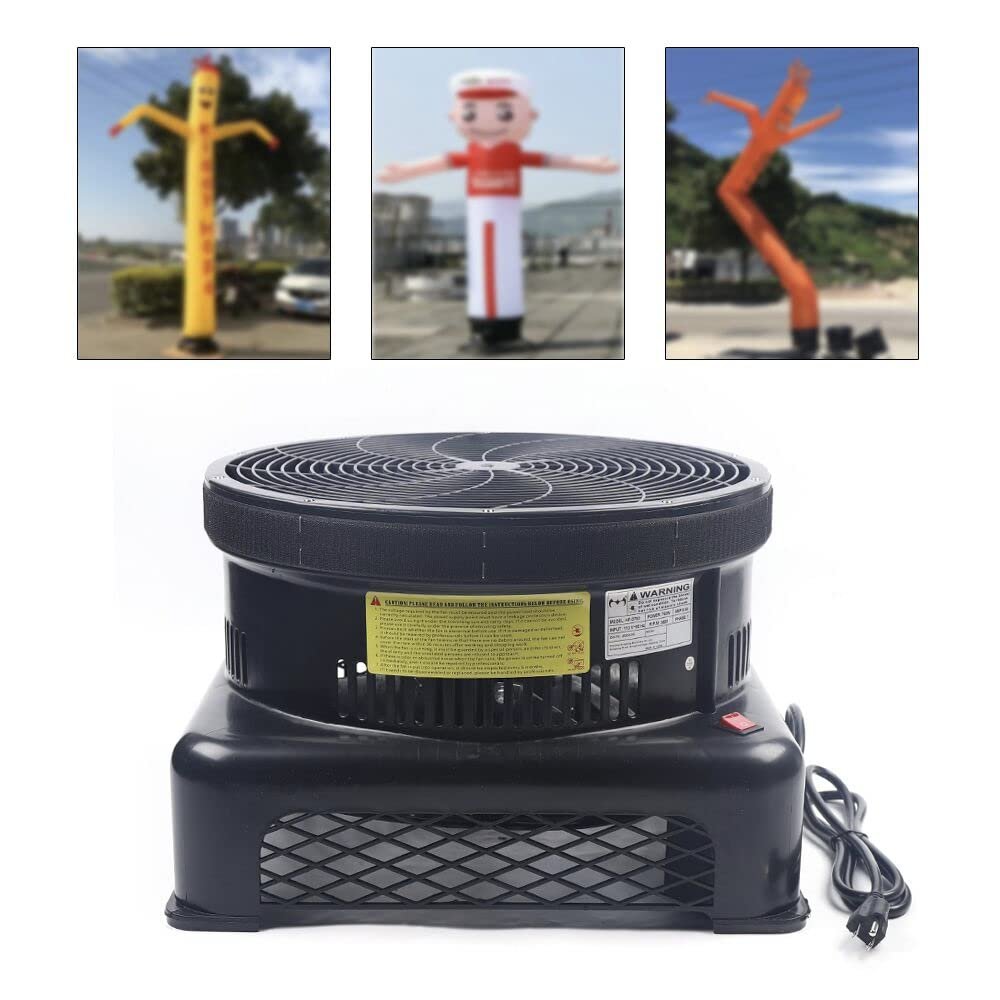 18Inch Air Blower for Inflatable Tube Man Tall Sky Dancers, 750W Blower Fan for Holiday Themed Tall Air Puppet, Inflatable Dancing Man Blower for Wacky Waving Inflatable Dancer Tube Guy Santa Snowman