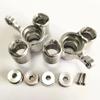 for Arrma 1/8 Kraton Outcast Notorious 6S AR330403 AR330505 Aluminum Front Axle Carrier Steering Block Silver view 2