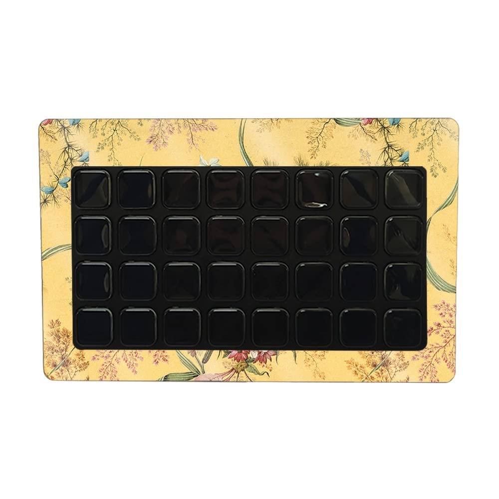 MightySkins Glossy Glitter Skin Compatible with Elgato Stream Deck XL - Yellow Marble End | Protective, Durable High-Gloss Glitter Finish | Easy to Apply and Change Styles | Made in The USA