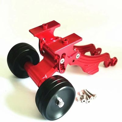 for Arrma 1/8 Kraton Outcast AR320347 AR320194 AR320366 Aluminum Rear Wing Mount and Ajustable Wheelie Bar Red
