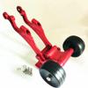 for Arrma 1/8 Kraton Outcast AR320347 AR320194 AR320366 Aluminum Rear Wing Mount and Ajustable Wheelie Bar Red view 3