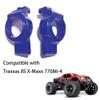 Alloy Front C Hub Carrier Caster Blocks 7732 Fit for Traxxas 1/5 1/6 X-MAXX Upgrade Parts (Dark Blue) view 2