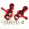 for Arrma 1/8 Kraton Outcast Notorious 6S AR330403 AR330505 Aluminum Front Axle Carrier Steering Block Red view 2