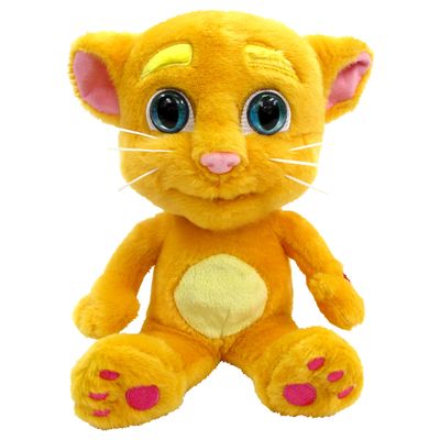 Relsy Official Talking Tom & Friends 12 Inch Ginger Plush Toy with Interactive Talkback & App Sounds Features | an Original, Fun & Educational Cuddle Toy for Baby & Kids