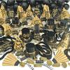 Crown Display New Years Eve Party Supplies, 352 Pieces, Black And Gold Top Hats Tiaras Bead Necklace Noise Makers, 2026 New Years Decorations Happy New Year Decorations 2026 Bulk Party Favors view 2