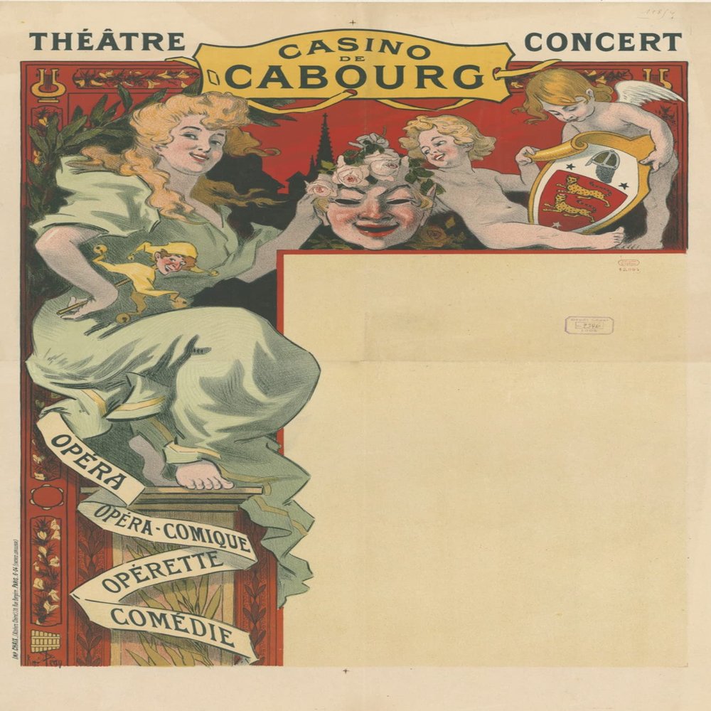 Cabourg Casino Poster Reproduction 50 x 70 cm Luxury Paper 300 g