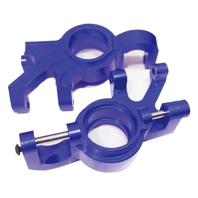 Alloy Steering Blocks Steering Hub Carrier 7737 for Traxxas 1/5 1/6 X-MAXX 8S Upgrade Parts(Dark Blue)