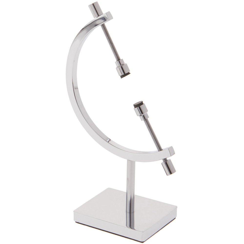 Bard's Chrome Sphere Holder Caliper Stand, 5.25" H x 3" W x 1.5" D (For 0.4375" to 2.375" Items), Pack of 2