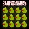 ArtCreativity Mini Glow in the Dark Duck Toys, Set of 12, Glow Rubber Ducks for Carnival Duck Pond Game Supplies, Great for Glow in the Dark Decorations and Carnival Party Favors, 1.5 Inches Tall view 2