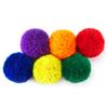 AIRUYI 6-Pack Soft Fleece Balls Large 5-inch Dodgeball Playground Balls, Rainbow Pack Size for Dodge Ball, Handball, Camps and Schools view 2