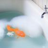 Genuine Fred Koi Toy Light Up Bath Goldfish, Floating Water Toy for Kids, Glows on Contact with Water, Fun and Safe Bath Time Toy, Orange view 2