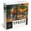 Lantern Press Smokey Bear, Hugging Tree, Officially Licensed Vintage Poster 1000 Piece Jigsaw Puzzle for Adults, Made in USA with Reference Poster view 2