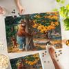 Lantern Press Smokey Bear, Hugging Tree, Officially Licensed Vintage Poster 1000 Piece Jigsaw Puzzle for Adults, Made in USA with Reference Poster view 3