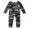 Fldy Kids Girls Full Bodysuit Long Sleeves One Piece Spandex Unitards Gymnastics Ballet Dance Costumes Catsuit Green Camouflage 4-5 Years view 3