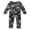 Fldy Kids Girls Full Bodysuit Long Sleeves One Piece Spandex Unitards Gymnastics Ballet Dance Costumes Catsuit Green Camouflage 4-5 Years view 4