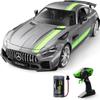MIEBELY Remote Control Car, Mercedes Benz 1/12 Scale Official Authorized GT R Pro Rc Cars 7.4V 900mAh Rechargeable Battery 2.4Ghz Rc Drift Cars W/LED Toy Car Birthday Gift for Boys Kids Adults Age 6+ view 1