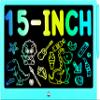 Toys for 3 4 5 6 7 8 Years Old Boys Girls, LCD Writing Tablet 15 Inch Doodle Board, Electronic Drawing Pads Drawing Tablet, Educational Birthday Gift for 3-6 Years Old Kids Toddler (Blue) view 1