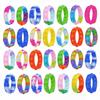 28Pcs Pop Bracelet Fidget Toy, Wearable Fidget Bracelets Push Poping Bubble Sensory Toys Stress Relief Finger Press Silicone Wristband for Kids and Adults ADHD ADD Autism Anxiety view 1