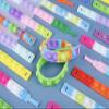 28Pcs Pop Bracelet Fidget Toy, Wearable Fidget Bracelets Push Poping Bubble Sensory Toys Stress Relief Finger Press Silicone Wristband for Kids and Adults ADHD ADD Autism Anxiety view 4