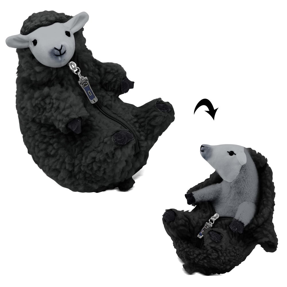 AGRIMONY Cute Shaved Sheep Stuffed Animals,Small Plushies Kawaii Lamb Plush Toys, Easter Valentines Mothers Day Birthday Christmas Funny Gifts Sheep Decor for Kids Girls Boys Teens Women