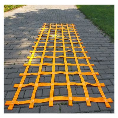 DREAMOSA Net for Swing Set,Safety Nets Cargo Rope Heavy Duty Netting Rope Ladder Climbing Treehouse Protection Kids Playground Webbing Net,Ninja Warrior Obstacle Course,Training Equipment,Orange