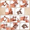 124 PCS Medieval Knights Toys and Amor 2 PCS Colorful Wooden Jacob's Ladder view 3