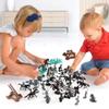 124 PCS Medieval Knights Toys and Amor 2 PCS Colorful Wooden Jacob's Ladder view 4