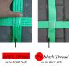 DREAMOSA Obstacle Net for Kids Backyard,Playground Net Ladder Ninja Jungle Gym Heavy Duty Cargo Climbing Safety Kids Indoor Net Webbing Netting,Swing Set Attachment Training Equipment,Green view 4