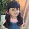 iCradle Reborn Toddler Dolls 39 inches Girl Lifelike Toddler Reborn Dolls Huge Child Mannequin Vinyl Full Standing Girl Blonde Long Hair Realistic Model Ball Jointed Doll view 2