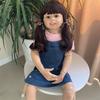 iCradle Reborn Toddler Dolls 39 inches Girl Lifelike Toddler Reborn Dolls Huge Child Mannequin Vinyl Full Standing Girl Blonde Long Hair Realistic Model Ball Jointed Doll view 4