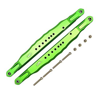 GPM For Losi 1/6 4WD Super Baja REY 2.0 LOS05021 Upgrade Parts Aluminum Rear Lower Trailing Arms - 10Pc Set Green