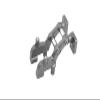 Aluminum Rear Wing Mount for Traxxas 1/16 Mini E-Revo - 1 Set Gray Silver view 1