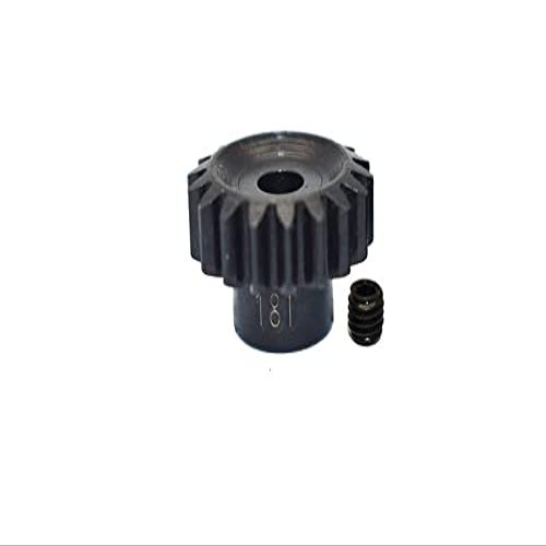 High Carbon Steel Motor Gear 18T For Arrma 1:7 Limitless ARA109011 / Axial 1:10 RBX10 AXI03005-2Pc Set Black