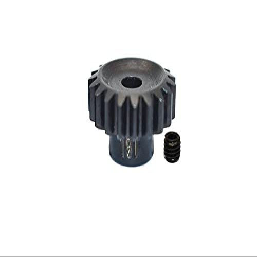 GPM for Arrma Limitless All-Road Speed Bash ARA109011 Upgrade Parts High Carbon Steel Motor Gear 19T - 2Pc Set Black