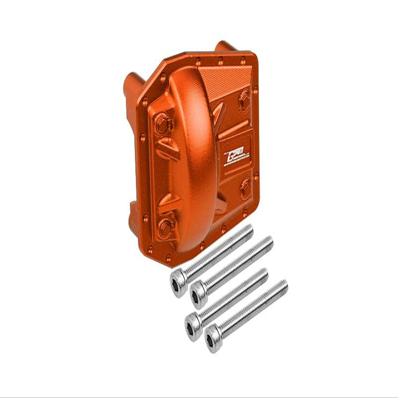 Aluminum Front Or Rear Gearbox Cover For Axial 1/6 SCX6 Jeep JLU Wrangler AXI05000-5Pc Set Orange