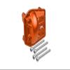 Aluminum Front Or Rear Gearbox Cover For Axial 1/6 SCX6 Jeep JLU Wrangler AXI05000-5Pc Set Orange view 1