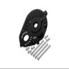 Axial 1/10 RBX10 Ryft 4WD Rock Bouncer AXI03005 Upgrade Parts Aluminum Motor Mount Plate With Heat Sink Fins - 10Pc Set Black view 1