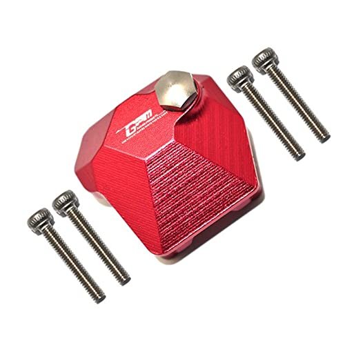 Aluminum Front Or Rear Gearbox Cover For Axial 1/10 SCX10 III Jeep Wrangler Rubicon JLU AXI03007-5Pc Set Red