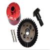 Carbon Steel Ring Gear 37T & Pinion Gear 13T With Aluminum Diff Case For 1:10 Granite/Big Rock V3 3S / Kraton 4S / Vorteks 3S / Senton V3 / 1:8 Vendetta 3S / Infraction V3-7Pcs Set Red view 1