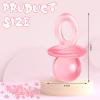 200 Pieces Mini Acrylic Pacifier for Decorations, Pink Plastic Pacifier Table Scatter for Guests Table Decorations Party Favors for Gender Reveal DIY Birthday view 2