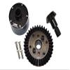 Carbon Steel Ring Gear 37T & Pinion Gear 13T With Aluminum Diff Case For 1:10 Granite/Big Rock V3 3S / Kraton 4S / Vorteks 3S / Senton V3 / 1:8 Vendetta 3S / Infraction V3-7Pcs Set Black view 1