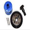 Carbon Steel Ring Gear 37T & Pinion Gear 13T With Aluminum Diff Case For 1:10 Granite/Big Rock V3 3S / Kraton 4S / Vorteks 3S / Senton V3 / 1:8 Vendetta 3S / Infraction V3-7Pcs Set Blue view 1