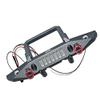 Aluminum Front Bumper With D-Rings For Axial 1/6 SCX6 Jeep JLU Wrangler AXI05000-14Pc Set Gray Silver view 1