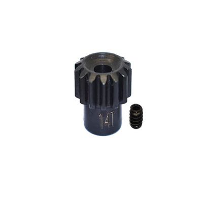 High Carbon Steel Motor Gear 14T For Axial 1/6 SCX6 Jeep JLU Wrangler AXI05000-2Pc Set Black