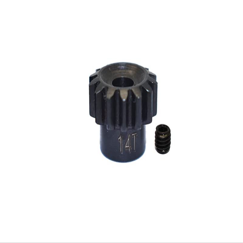 High Carbon Steel Motor Gear 14T For Axial 1/6 SCX6 Jeep JLU Wrangler AXI05000-2Pc Set Black