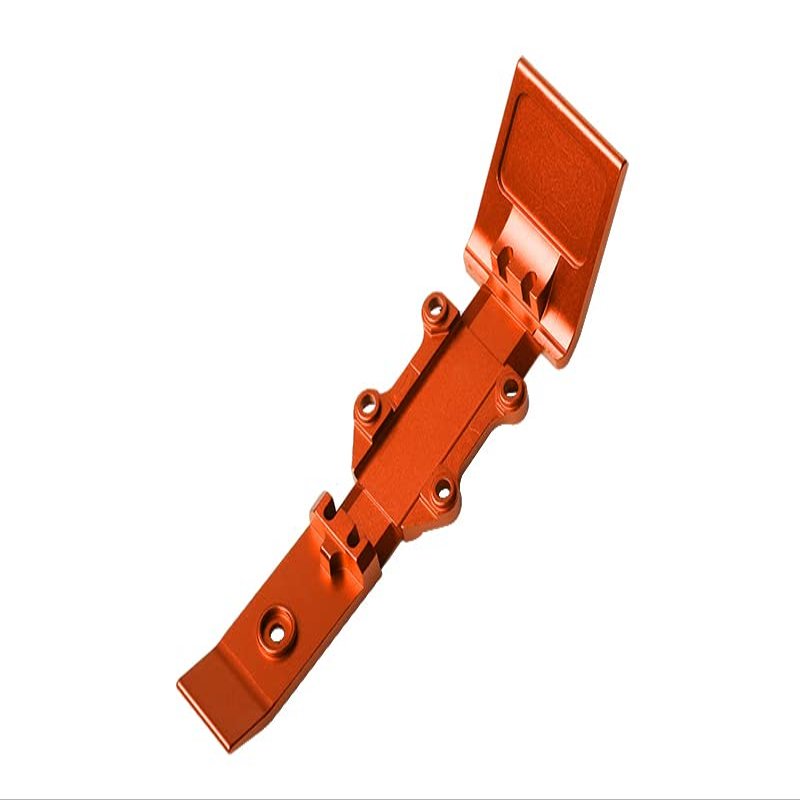 Aluminum Front Skid Plate for Traxxas 1:16 Mini E-Revo/Mini Slash - 1Pc Orange