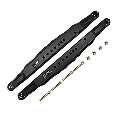 GPM For Losi 1/6 4WD Super Baja REY 2.0 LOS05021 Upgrade Parts Aluminum Rear Lower Trailing Arms - 10Pc Set Black
